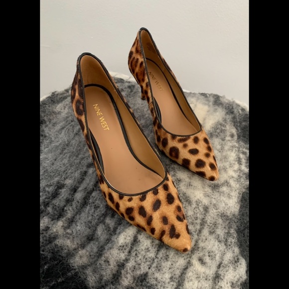 Nine West Cheetah Print Tatiana Pointy Toe Heels - Picture 2 of 9